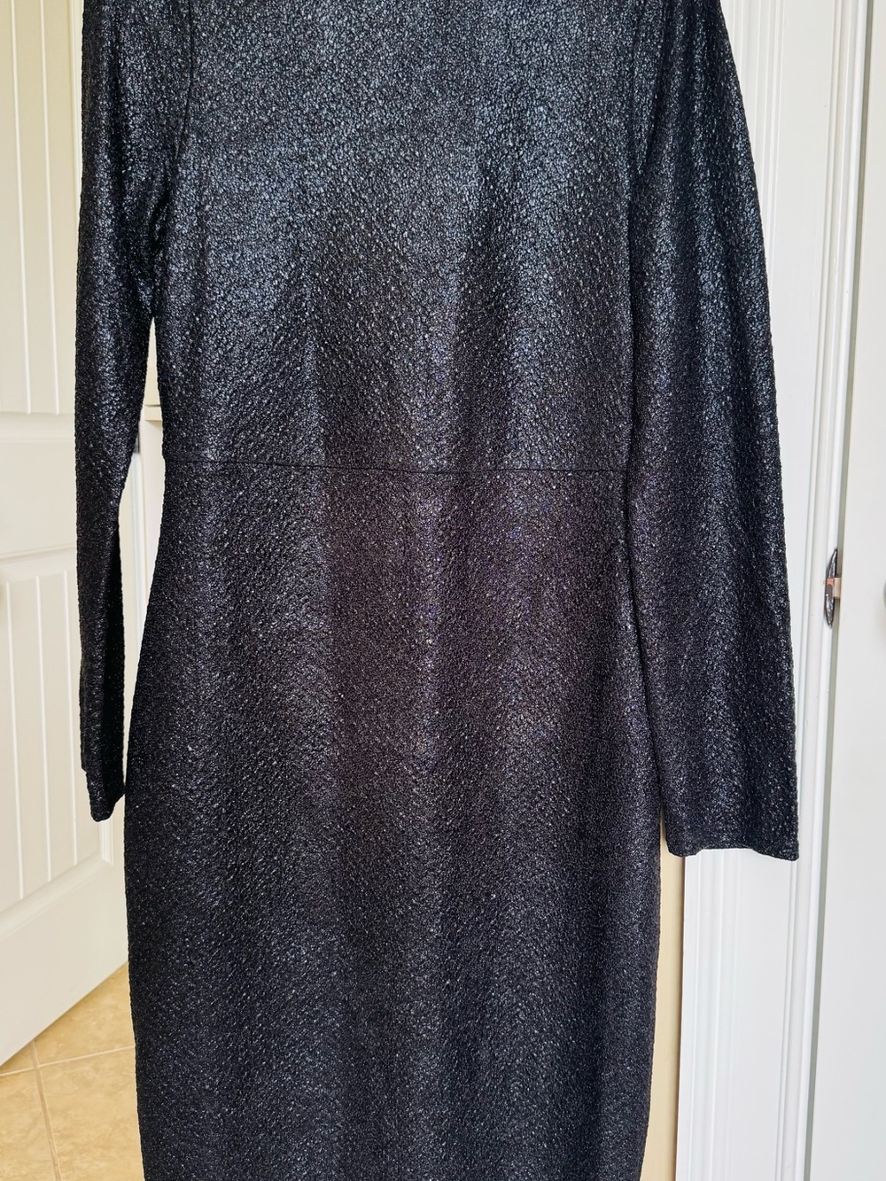 AKIRA Black Long-Sleeve Sparkle Dress